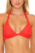 Luli Fama Last Fling RED HOT TRIANGLE HALTER TOP