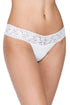 Hanky Panky Signature Lace 3 Pack Cotton with a Conscience Low Rise Thong