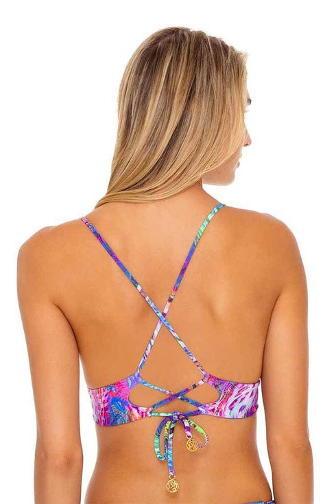 Luli Fama Isla Holbox REVERSIBLE BUSTIER TOP