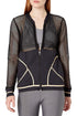 Luli Fama Warrior Spirit Fishnet Bomber Jacket