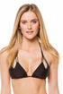 Luli Fama Cosita Buena Zig Zag Knotted Cut Out Triangle Top