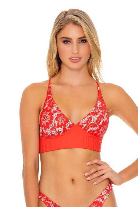 Luli Fama Corazon De Seda Reversible Bustier Top