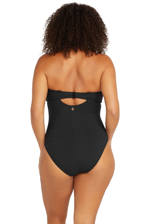 Artesands Black Aria Bandeau D DD Underwire One Piece