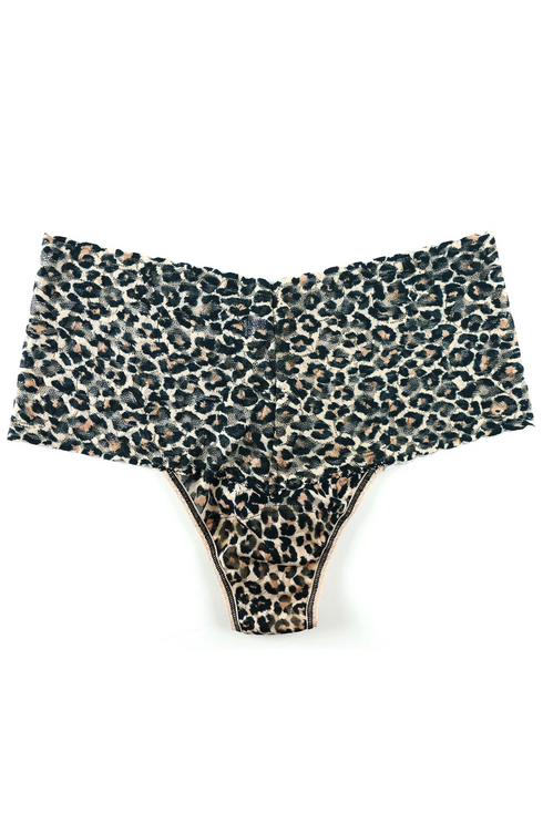 Hanky Panky Printed Retro Lace Plus Size Thong