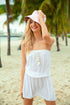 Koy Resort Miami BANDEAU DRESS W/SMOCKING