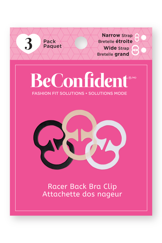 BeConfident Racer Back Bra Clip - 3 pc - Wide WIDE buy for the best price  CAD$ 6.00 - Canada and U.S. delivery – Bralissimo