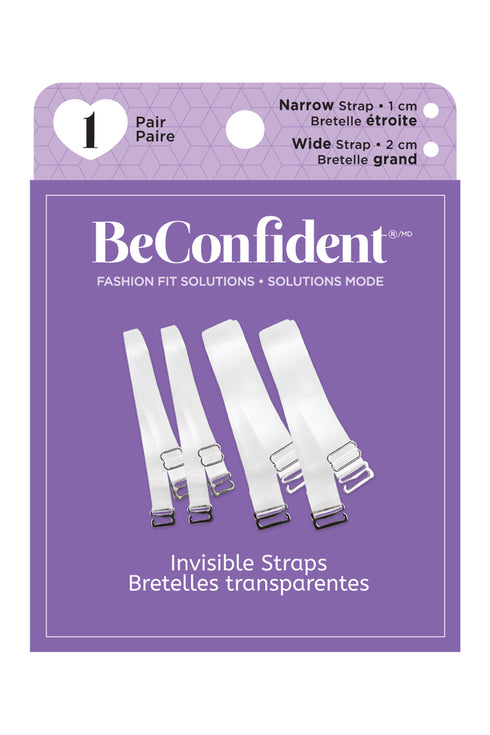 BeConfident Invisible Straps - 1 Pair - Narrow