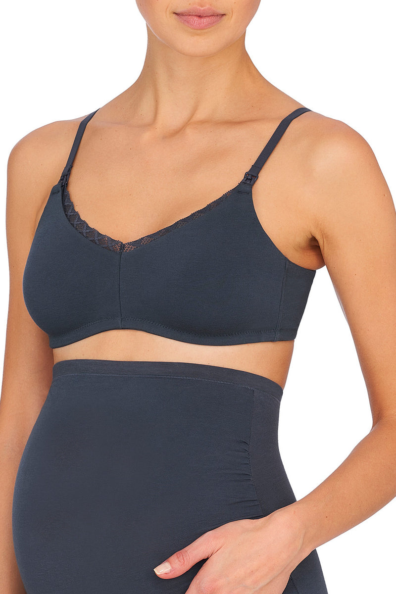 Natori Bliss Cotton Nursing Wireless Bra BU287 ASH NAVY buy for the best  price CAD$ 75.00 - Canada and U.S. delivery – Bralissimo