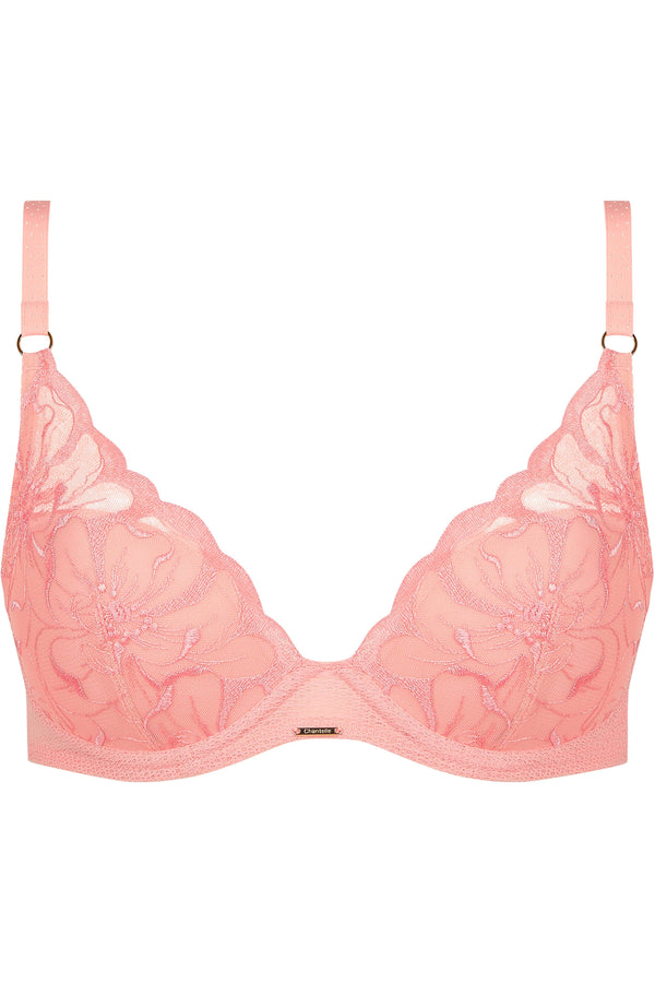 Chantelle Fleurs Lace Plunge Contour Bra