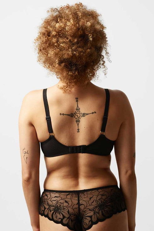 Chantelle Fleurs Lace Plunge T-shirt Bra