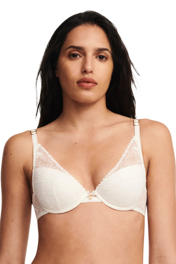 Chantelle Orchids Push-up Plunge Underwire