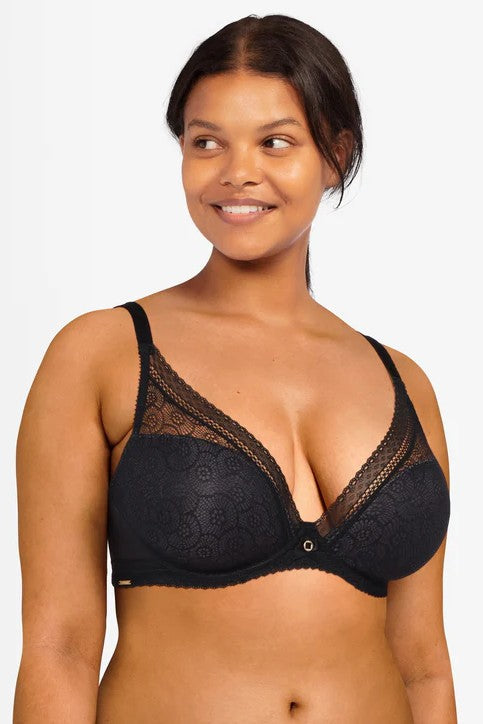 Chantelle Festivité Lace Plunge T-shirt Bra