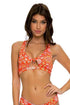 Luli Fama Calypso REVERSIBLE BOW BRALETTE TOP