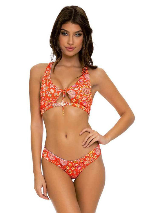 Luli Fama Calypso REVERSIBLE BOW BRALETTE TOP