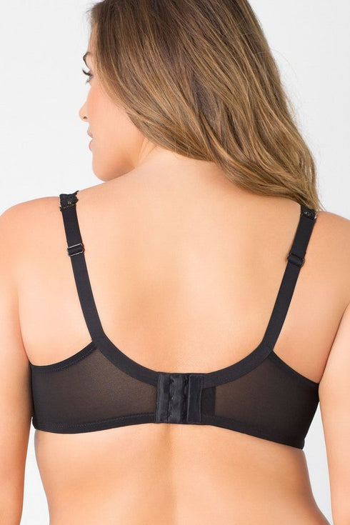 Curvy Couture Tulip Lace Balconette Push-Up Bra