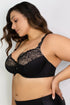 Curvy Couture Tulip Lace Balconette Push-Up Bra