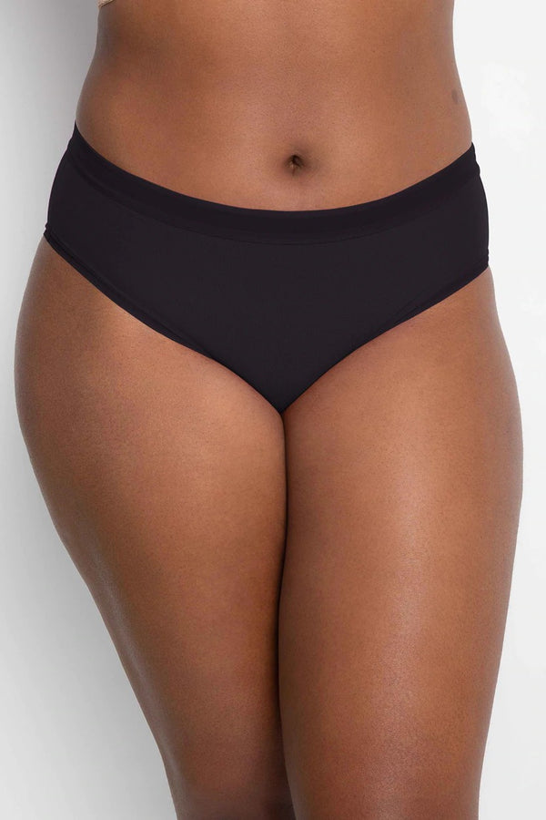 Curvy Couture Mesh High Cut Brief