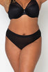 Curvy Couture Mesh High Cut Brief