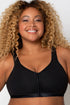 Curvy Couture Cotton Luxe Front And Back Close Wireless Bra