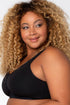 Curvy Couture Cotton Luxe Front And Back Close Wireless Bra