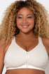 Curvy Couture Cotton Luxe Front And Back Close Wireless Bra