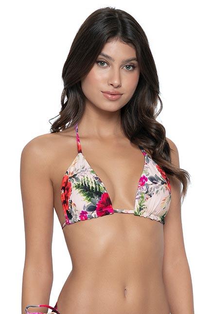 PQ Swim Desert Rose Reversible tri top