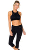 Luli Fama Trinidad Laser Cuts Elastic Band Sports Bra