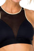 Luli Fama Baracoa Elastic Band Mesh Center Sports Bra