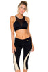 Luli Fama Baracoa Elastic Band Mesh Center Sports Bra