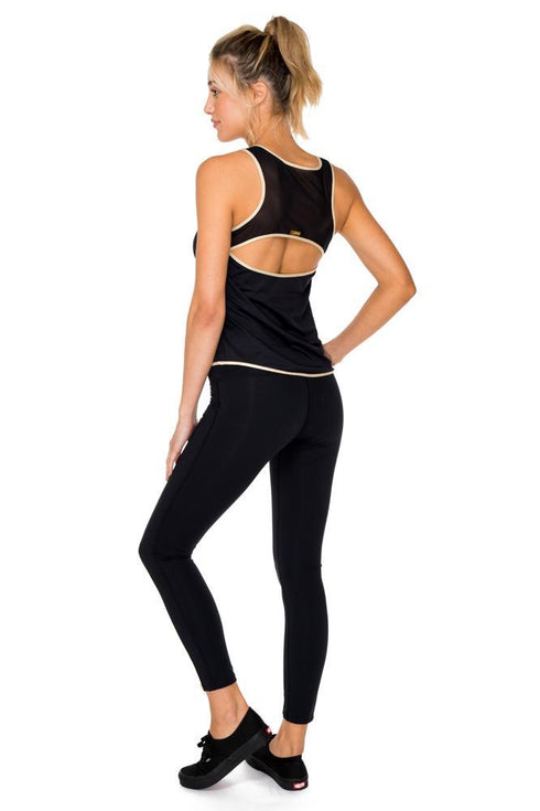 Luli Fama Baracoa Gold Cut Out Legging
