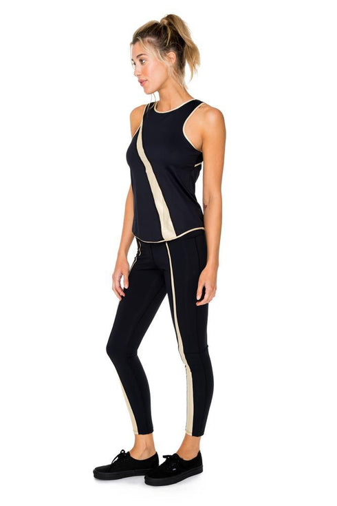 Luli Fama Baracoa Gold Cut Out Legging