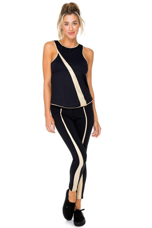 Luli Fama Baracoa Gold Cut Out Legging
