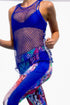 Luli Fama Gorgeus Chaos Fishnet Racerback Tank