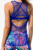 Luli Fama Gorgeus Chaos Fishnet Racerback Tank