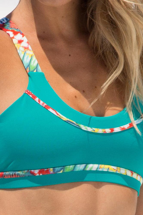 Luli Fama Wild Heart Crossback Sports Bra