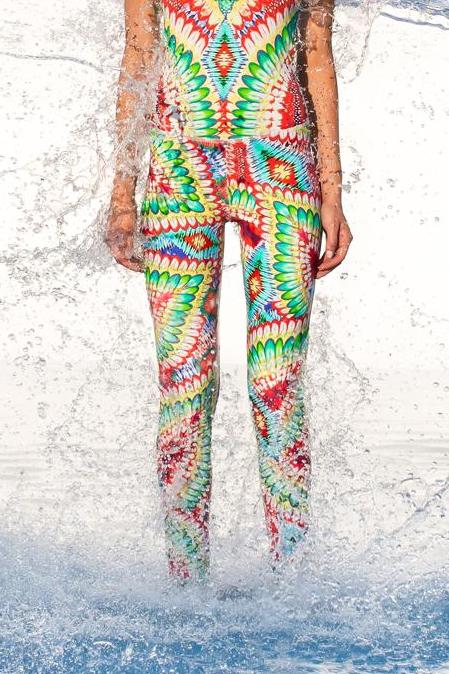 Luli Fama Wild Heart Racerback Cutout Leotard