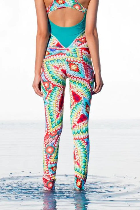 Luli Fama Wild Heart Racerback Cutout Leotard