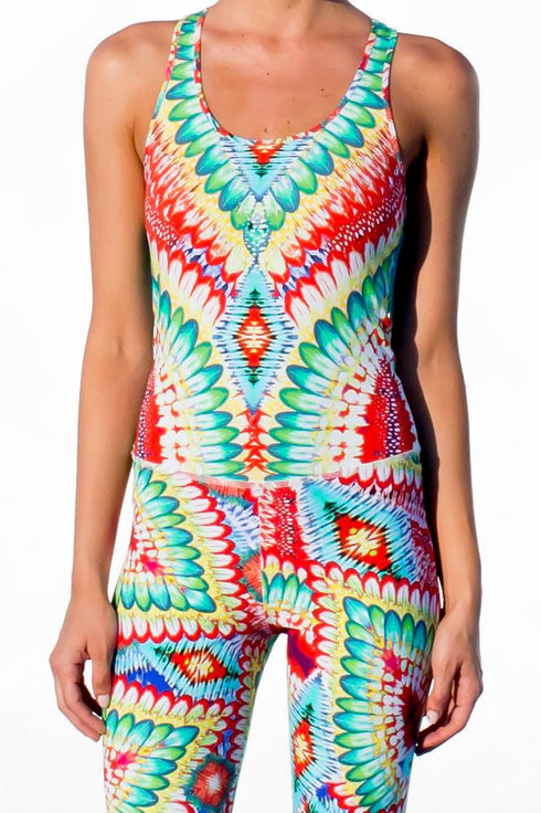 Luli Fama Wild Heart Racerback Cutout Leotard