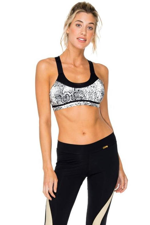 Luli Fama Bombo Mesh Cross Back Sports Bra