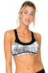 Luli Fama Bombo Mesh Cross Back Sports Bra