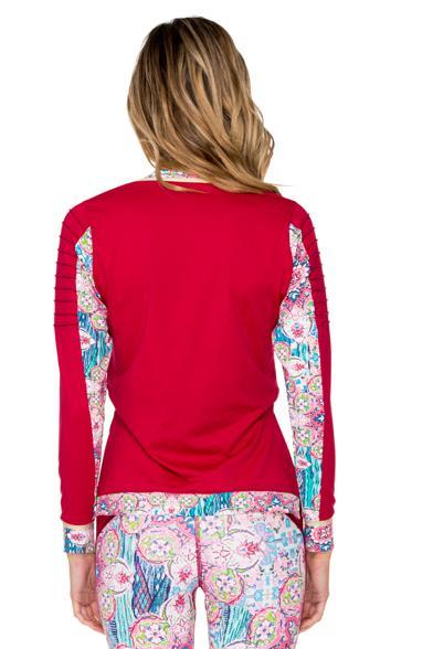 Luli Fama Azucar Pintucked Sleevers Open Side Jacket