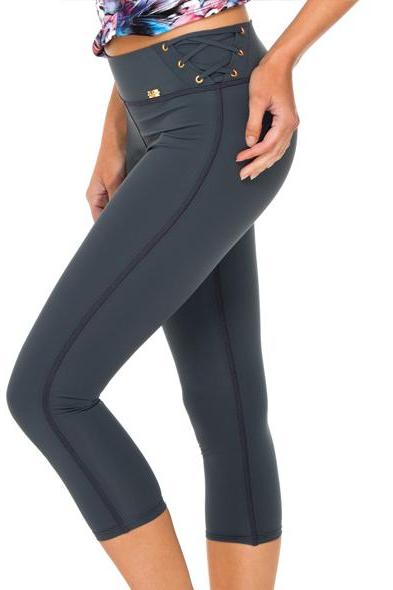 Luli Fama Cienfuegos Grommet Side Capri Legging