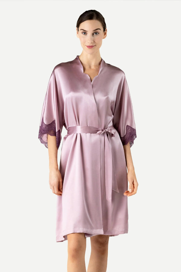 NK Imode Raquel Feminine Lounge Midi Silk Kimono