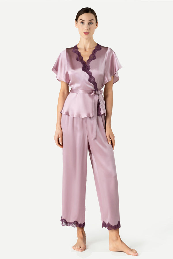 NK Imode Raquel Feminine Lounge Wrapped Silk Pj Set