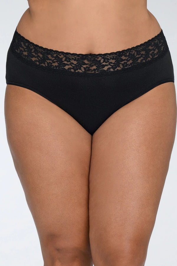 Hanky Panky Signature Lace Plus Size SUPIMA® Cotton French Brief