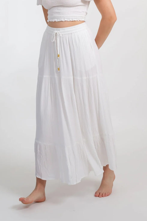 Koy Resort Miami Tiered Long Skirt