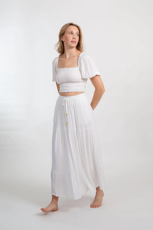 Koy Resort Miami Tiered Long Skirt
