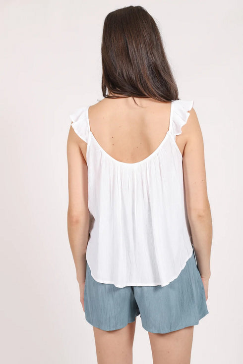 Koy Resort Miami Ruffle Strap Tank