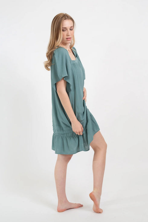 Koy Resort Miami Sqr Nk S/S Tier Dress