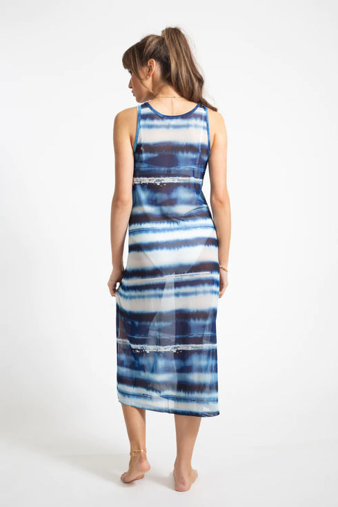 Koy Resort Seascape Mesh Long Dress